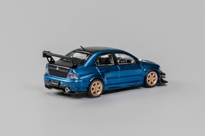 CM Model Mitsubishi Lancer Evolution IX 1:64 Diecast - Metallic Blue - JDM Collectible