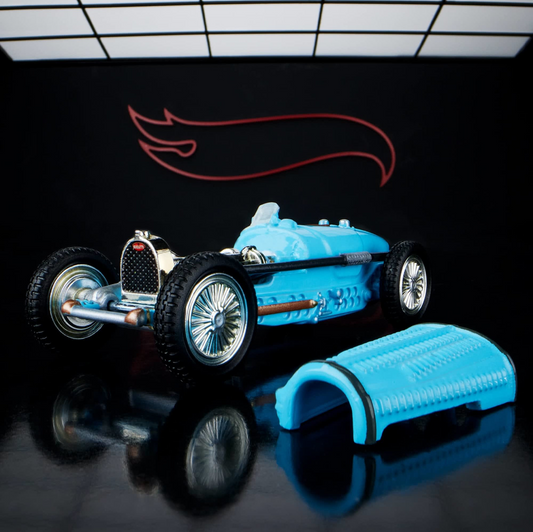 Elite64 - Bugatti Type 35 Baby Blue – Hot Wheels Elite 64 1:64 Diecast