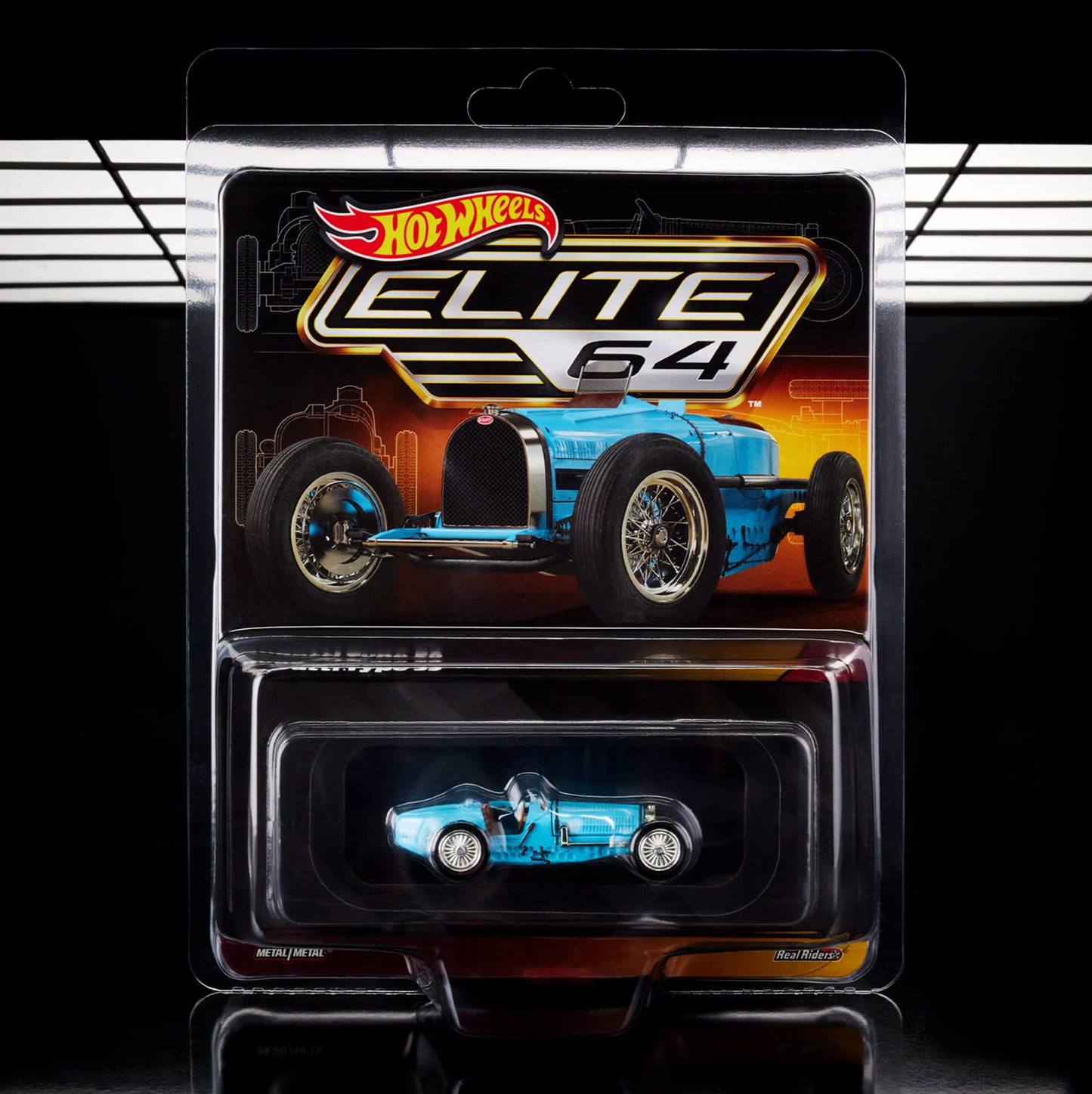 Elite64 - Bugatti Type 35 Baby Blue – Hot Wheels Elite 64 1:64 Diecast