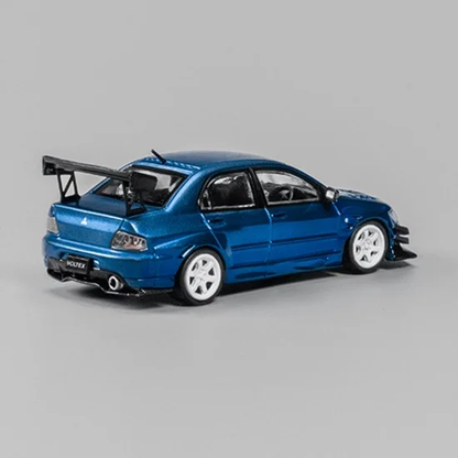 CM Model Mitsubishi Lancer Evolution IX 1:64 Diecast - Metallic Blue - JDM Collectible