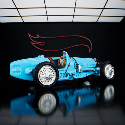 Elite64 - Bugatti Type 35 Baby Blue – Hot Wheels Elite 64 1:64 Diecast