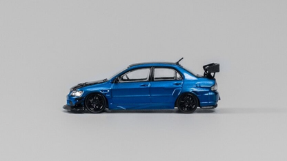 CM Model Mitsubishi Lancer Evolution IX 1:64 Diecast - Metallic Blue - JDM Collectible