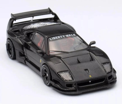 INNO64 Liberty Walk Ferrari F40 1:64 Diecast - Full Carbon Fiber - Hypercar Icon