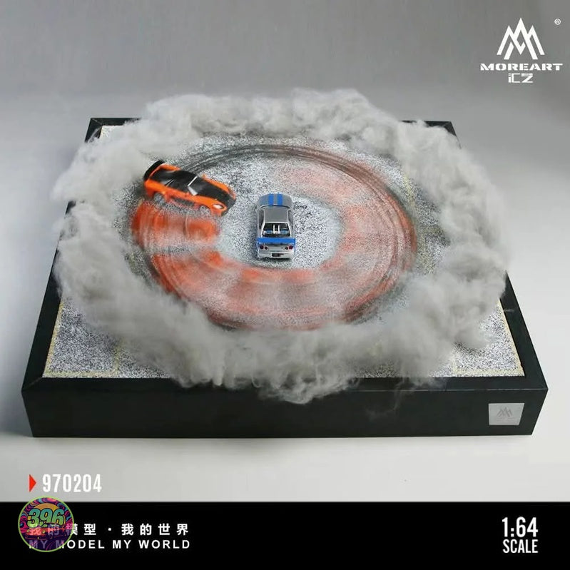 MoreArt - Car Drift Turntable Scene 01 Version (Model #970204) – 1:64 MoreArt Diorama Display