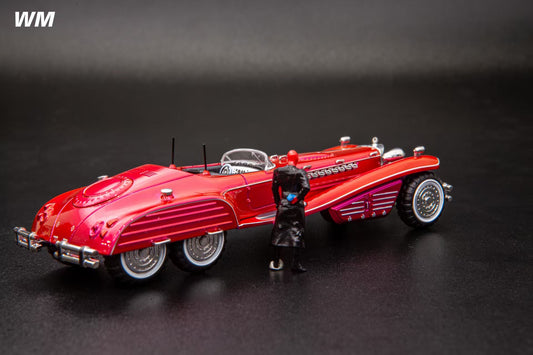 [PRE ORDER] WM Models Red Masked Hero Fantasy Roadster with Figure – Red