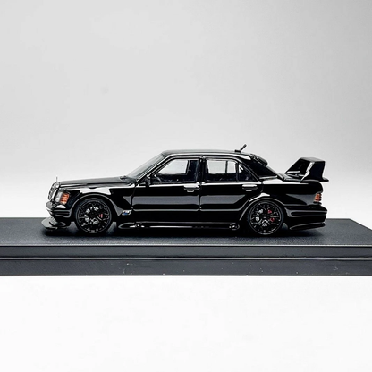 HKM Mercedes-Benz 190E W201 EVO II Restomod 1:64 Diecast - Gloss Black - DTM Legend