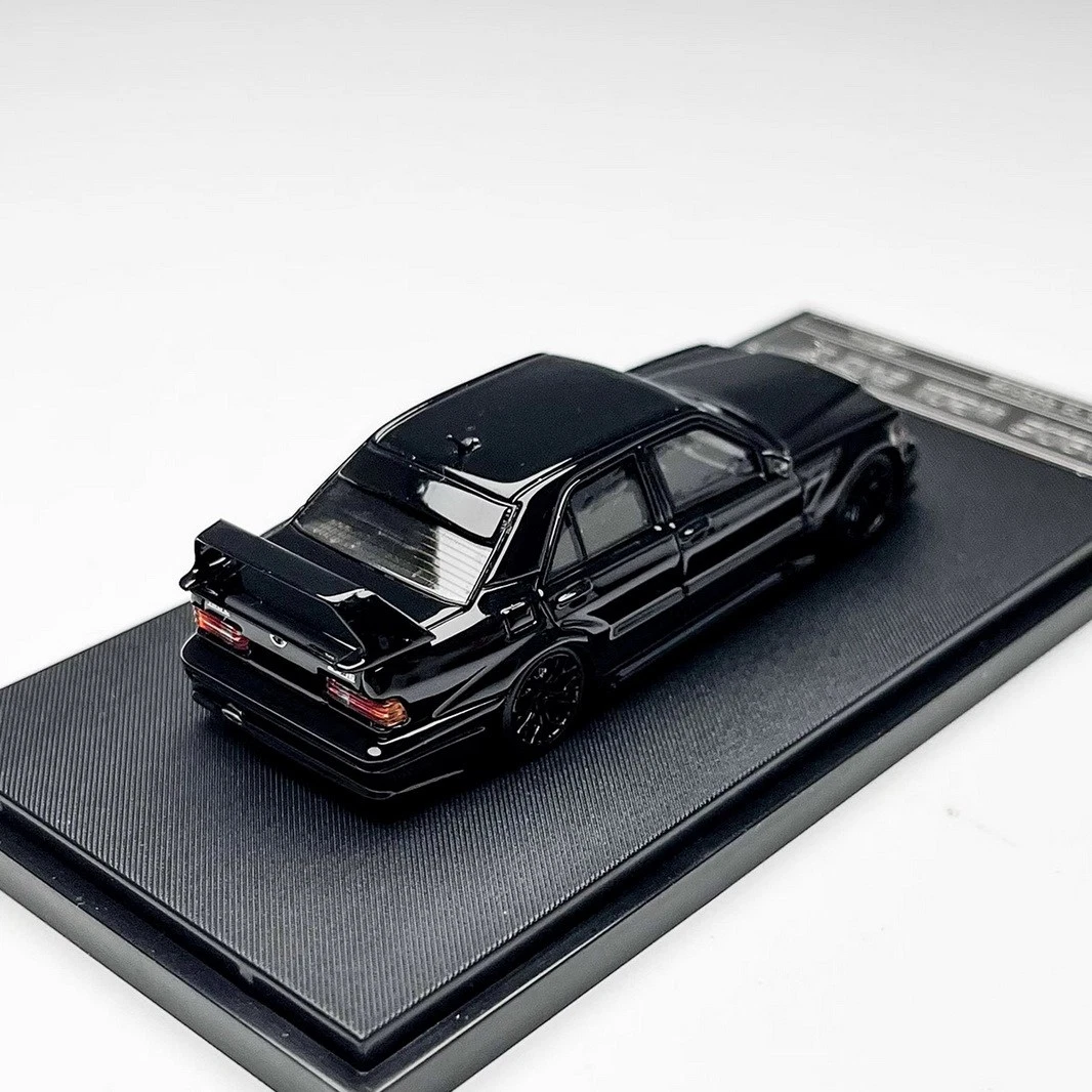 HKM Mercedes-Benz 190E W201 EVO II Restomod 1:64 Diecast - Gloss Black - DTM Legend