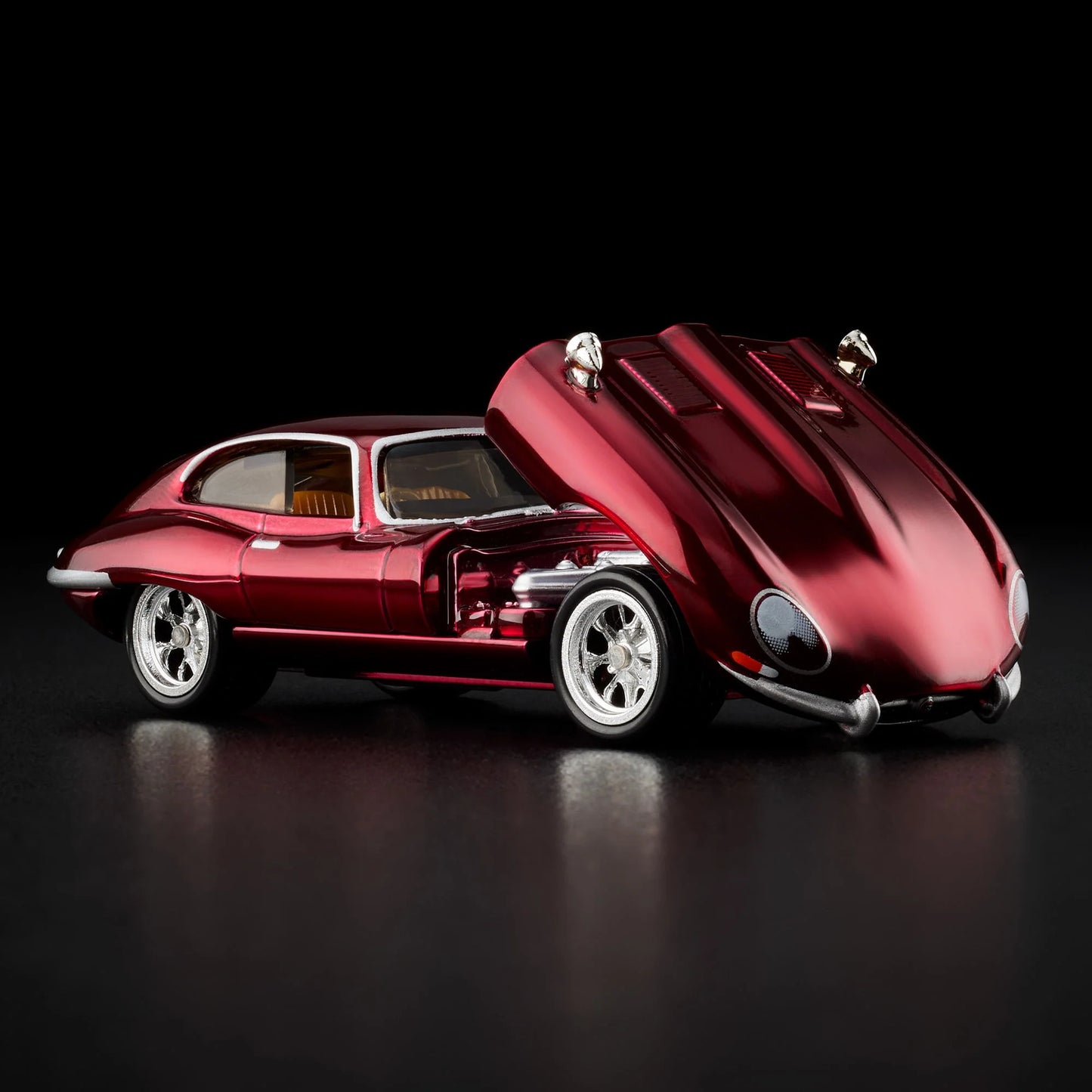 Hot Wheels RLC Exclusive 1964 Jaguar E-Type 1:64 Diecast - Spectraflame Oxblood