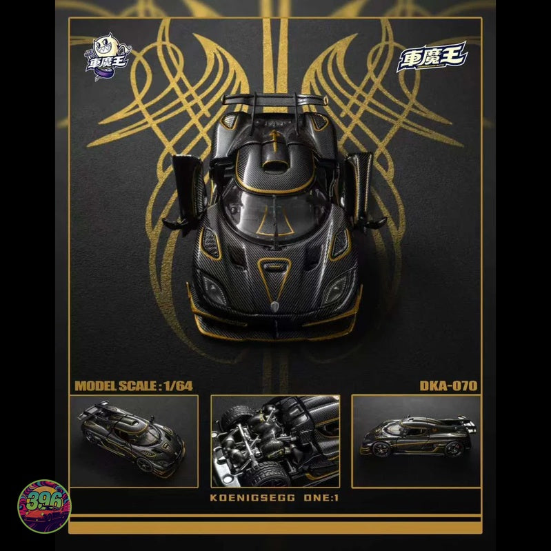 DK - Koenigsegg One:1 Golden Phoenix – 1:64 DK Diecast Model DKA-070