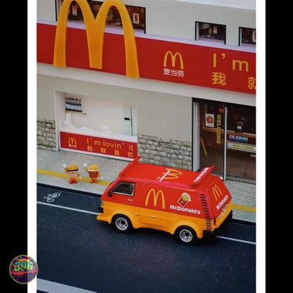 Bliss Model - McDonald's Delivery Van in Red & Yellow Livery – 1:64 Bliss Model Diecast Model