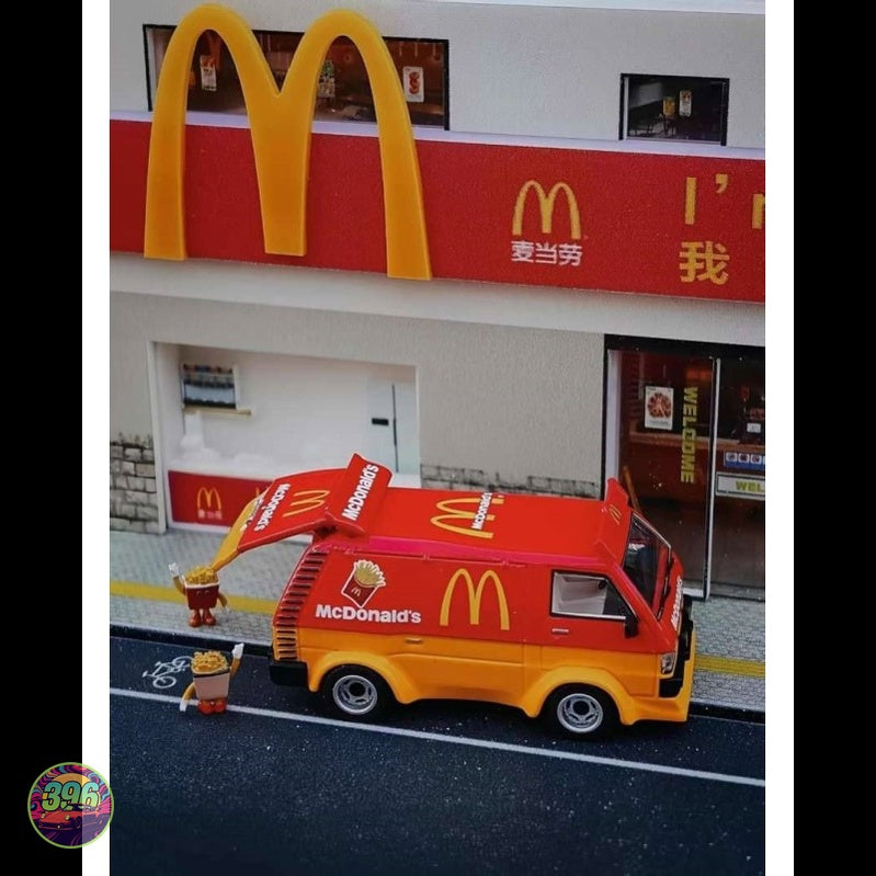 Bliss Model - McDonald's Delivery Van in Red & Yellow Livery – 1:64 Bliss Model Diecast Model
