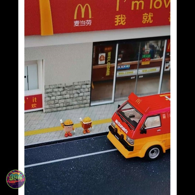 Bliss Model - McDonald's Delivery Van in Red & Yellow Livery – 1:64 Bliss Model Diecast Model