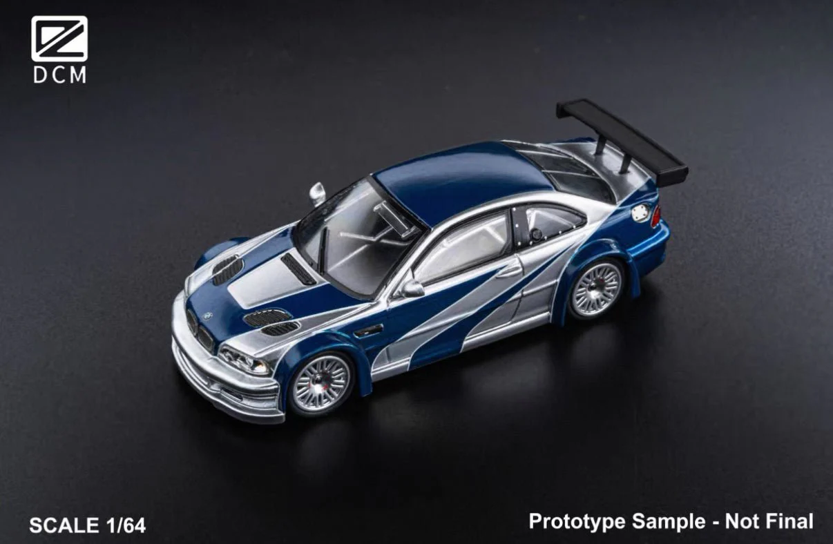 DCM BMW M3 GTR (E46) 1:64 Diecast - Need for Speed: Most Wanted - Gaming Icon