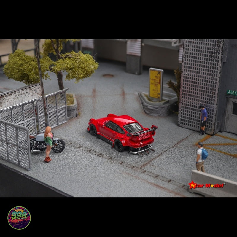Star Model - RWB Porsche 911 (993) in Guards Red – 1:64 Star Model Diecast Model