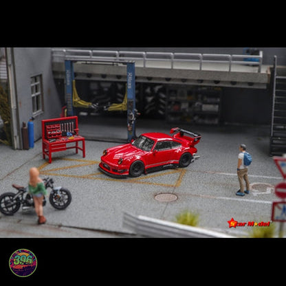 Star Model - RWB Porsche 911 (993) in Guards Red – 1:64 Star Model Diecast Model