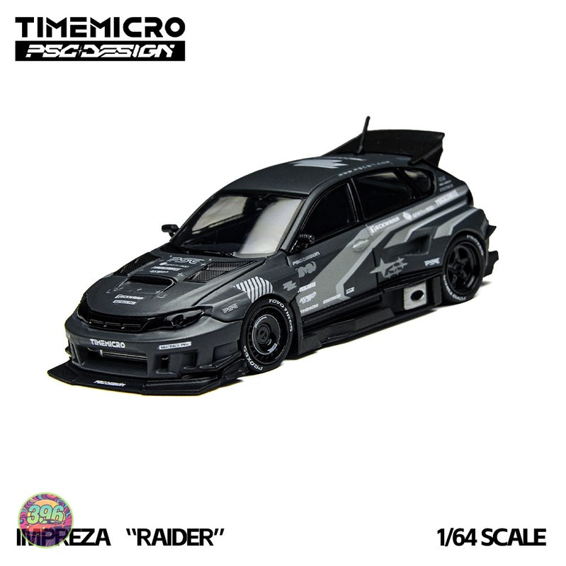 Time Micro x PSC Design - Subaru Impreza WRX STI Hatchback 'Raider' – 1:64 Time Micro Diecast Model