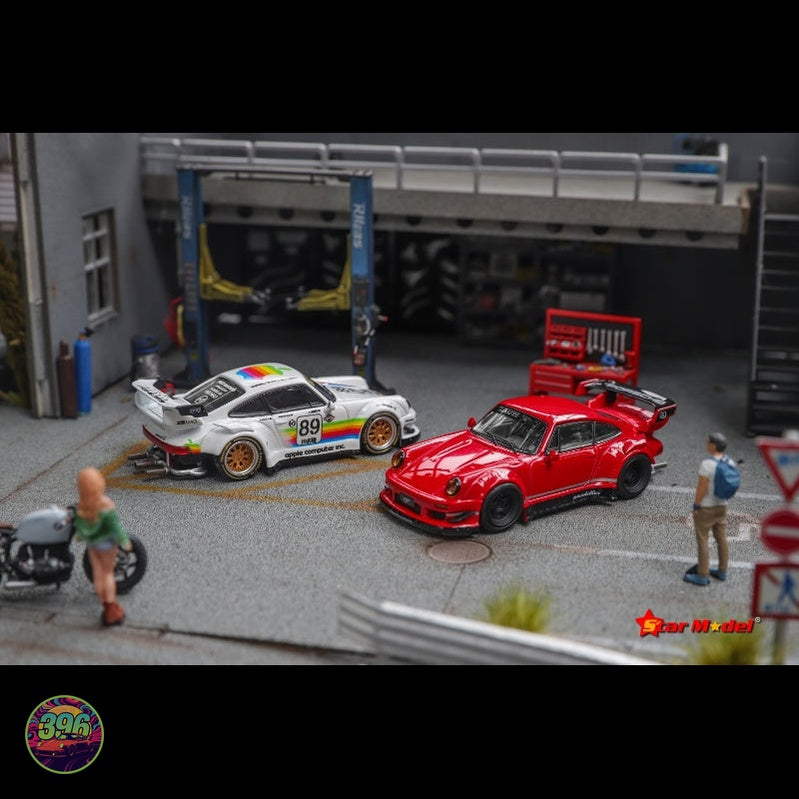 Star Model - RWB Porsche 911 (993) in Guards Red – 1:64 Star Model Diecast Model