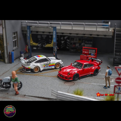 Star Model - RWB Porsche 911 (993) in Guards Red – 1:64 Star Model Diecast Model