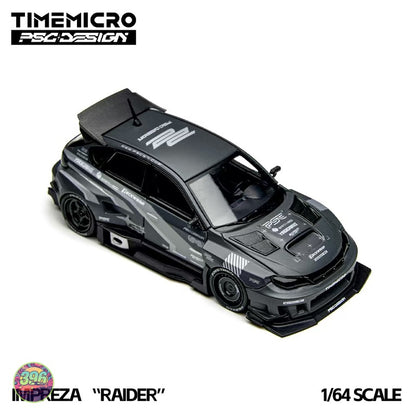 Time Micro x PSC Design - Subaru Impreza WRX STI Hatchback 'Raider' – 1:64 Time Micro Diecast Model