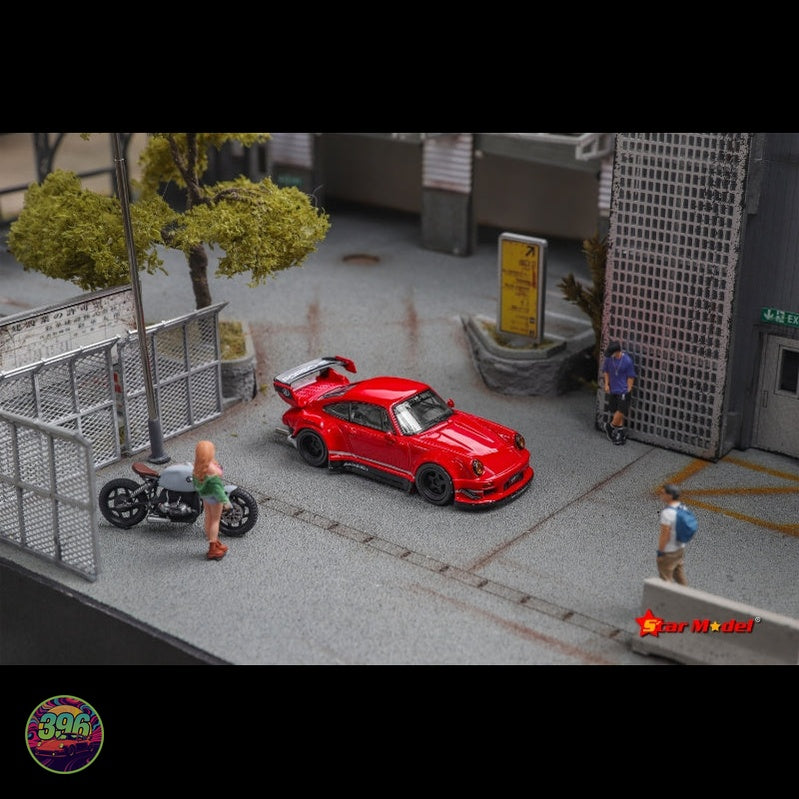 Star Model - RWB Porsche 911 (993) in Guards Red – 1:64 Star Model Diecast Model