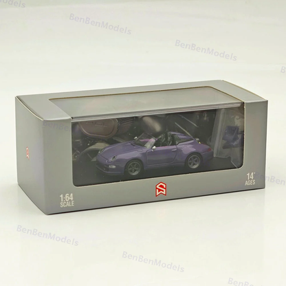 Street Warrior Gunther Werks Porsche 993 Speedster 1:64 Diecast - Viola Purple - Remastered Icon