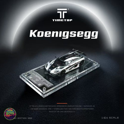 TimeTop - Koenigsegg One:1 Silver Limited Edition 999 – 1:64 TimeTop Diecast Model