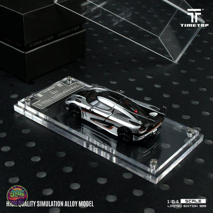 TimeTop - Koenigsegg One:1 Silver Limited Edition 999 – 1:64 TimeTop Diecast Model