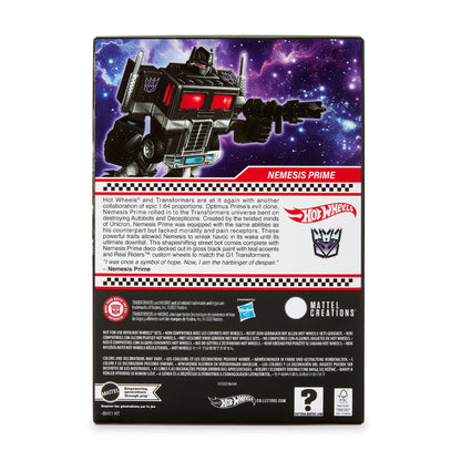 Hot Wheels Premium Transformers Nemesis Prime 1:64 Diecast - RLC Edition
