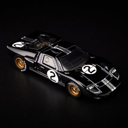 Hot Wheels RLC Exclusive Ford GT40 MkII 1:64 Diecast - Black #2 Le Mans Winner