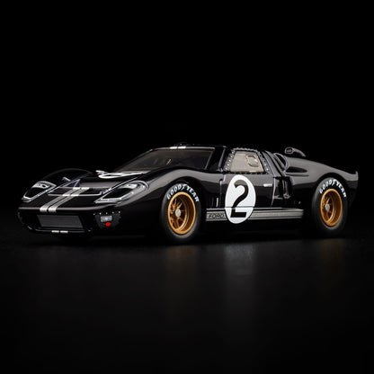Hot Wheels RLC Exclusive Ford GT40 MkII 1:64 Diecast - Black #2 Le Mans Winner