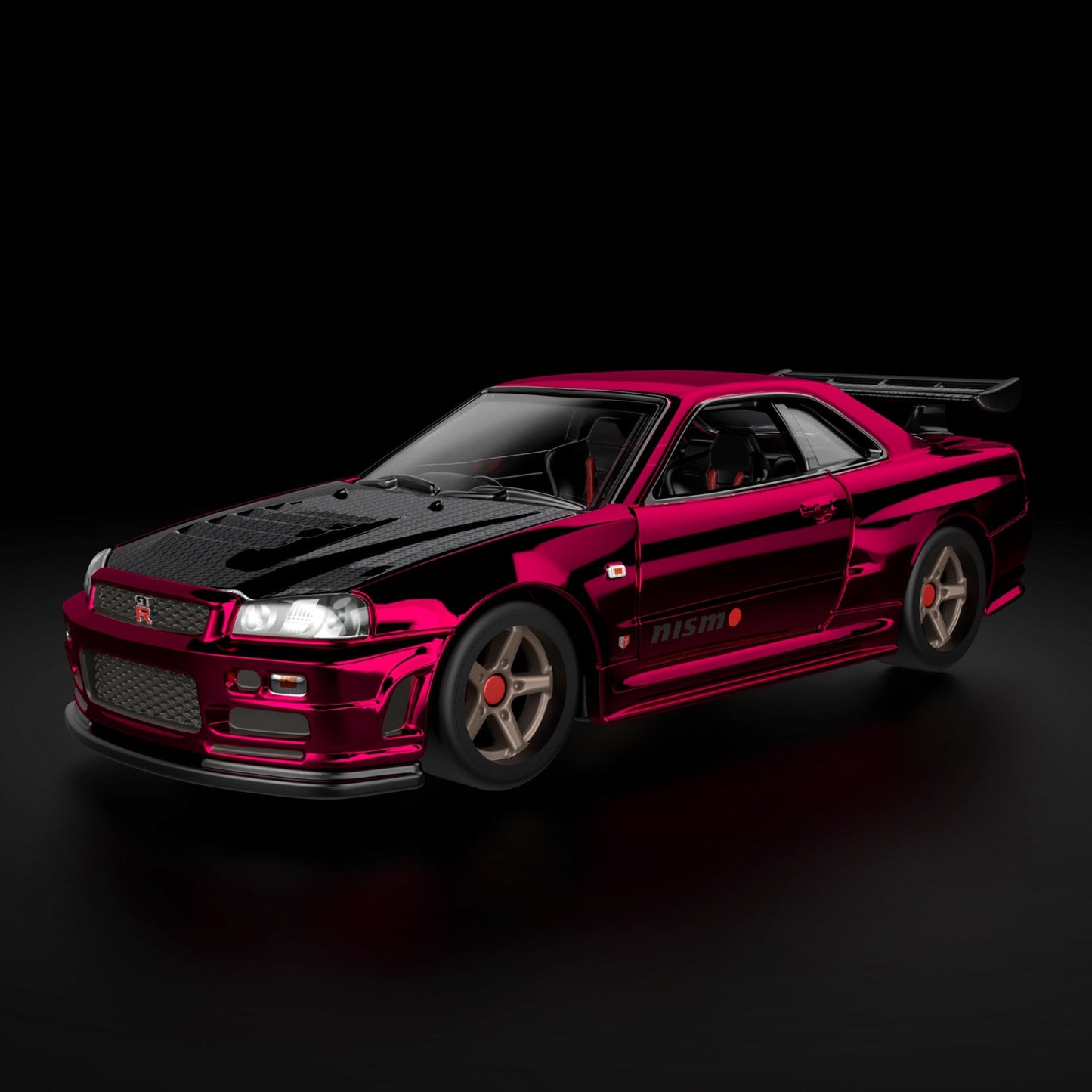 Hot Wheels RLC Exclusive Nissan Skyline GT-R (BNR34) 1:64 Diecast - Chameleon Oxblood