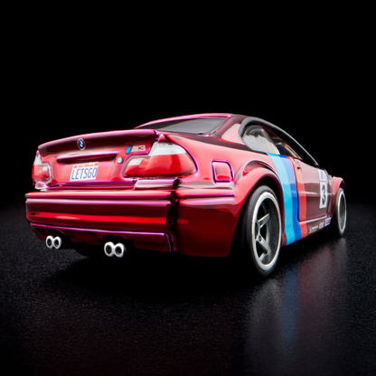 BMW E46 M3 Red #3 M-Sport Livery – Hot Wheels Red Line Club RLC Exclusive 1:64 Diecast