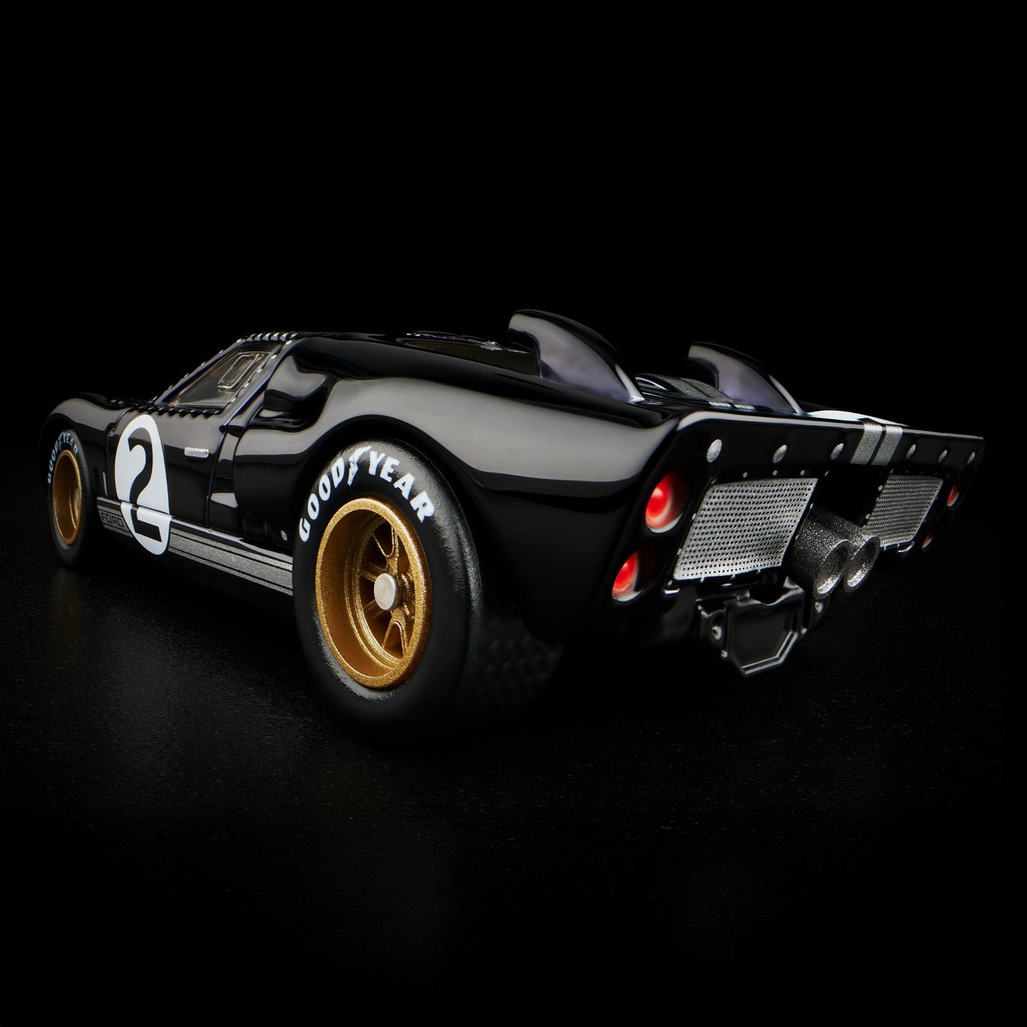 Hot Wheels RLC Exclusive Ford GT40 MkII 1:64 Diecast - Black #2 Le Mans Winner
