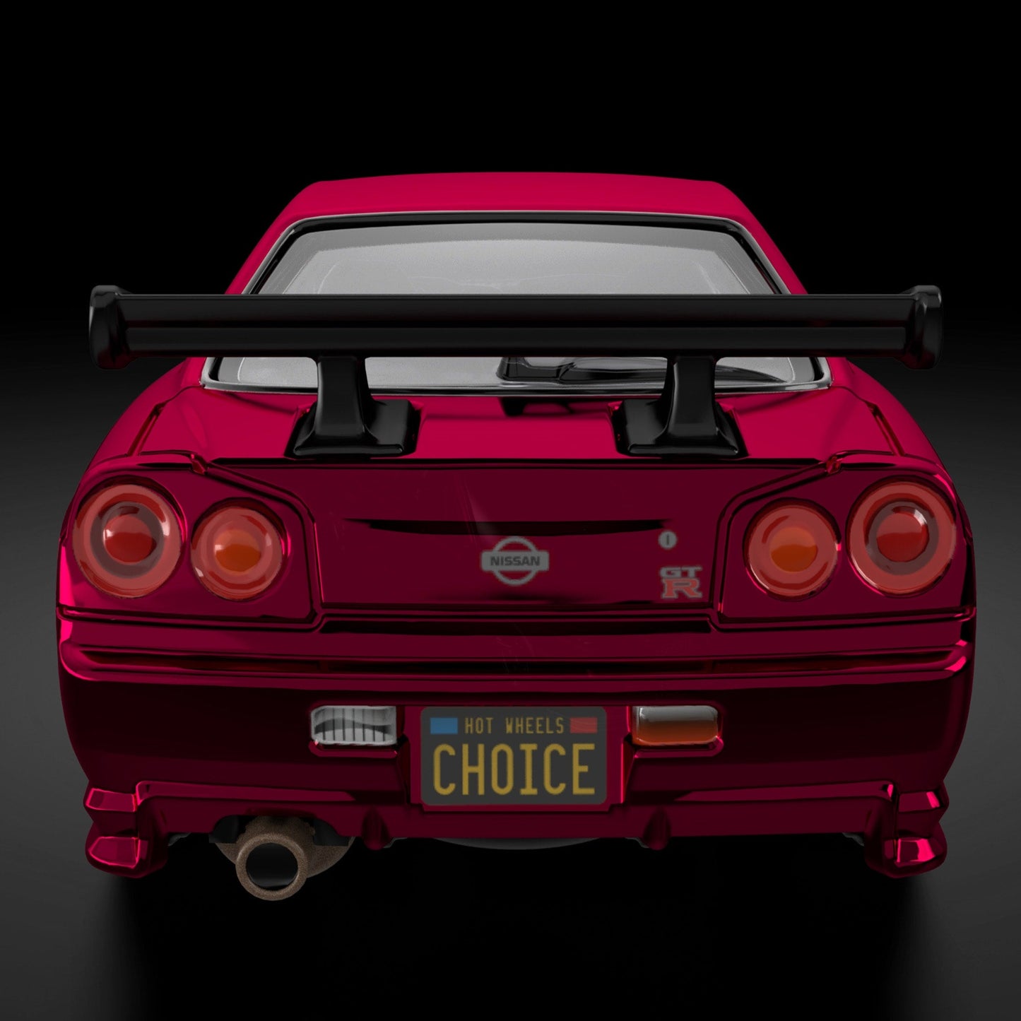 Hot Wheels RLC Exclusive Nissan Skyline GT-R (BNR34) 1:64 Diecast - Chameleon Oxblood