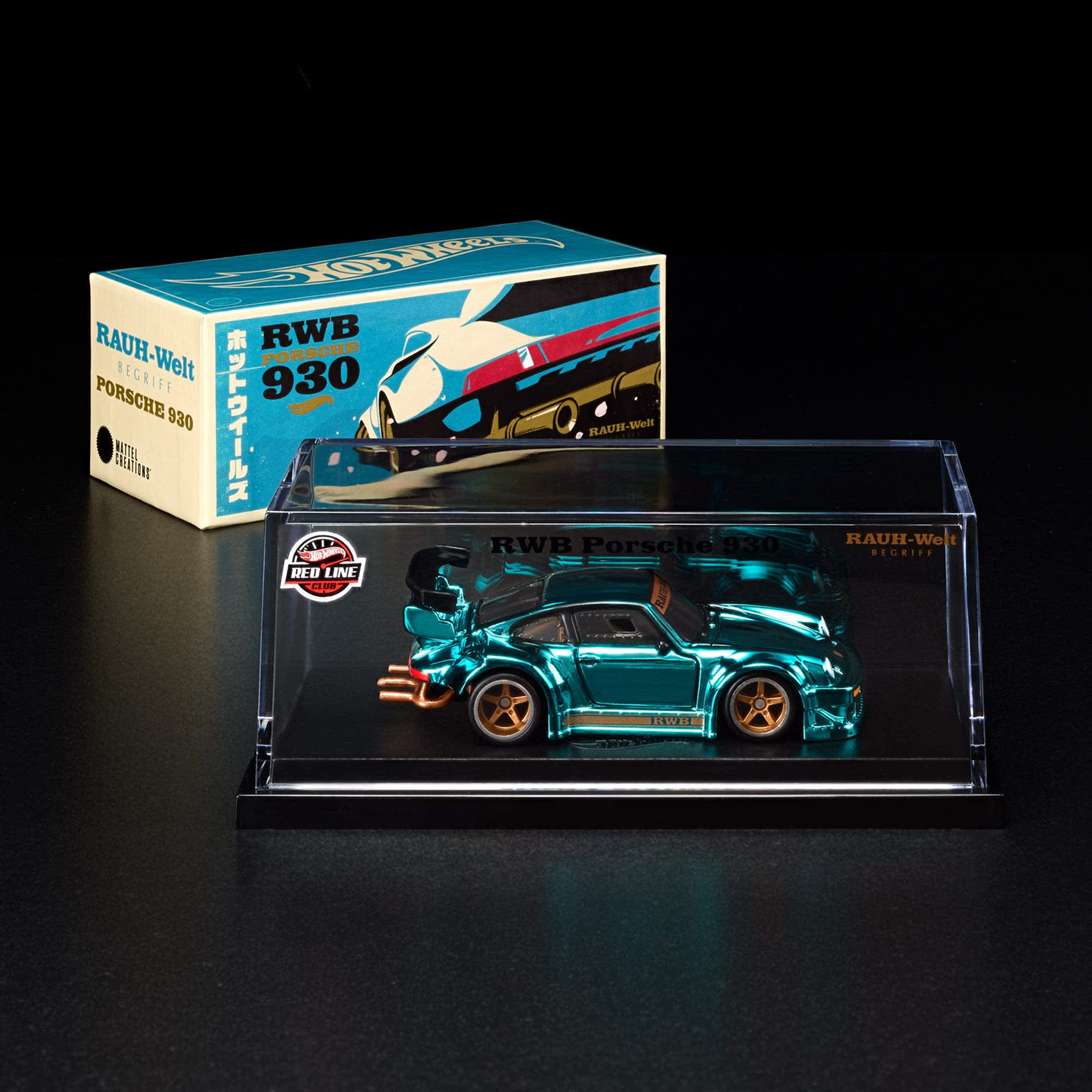 Porsche 930 RWB in Spectraflame Teal – Hot Wheels Mattel Creations