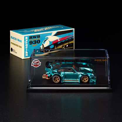 Porsche 930 RWB in Spectraflame Teal – Hot Wheels Mattel Creations Diecast Model 1:64