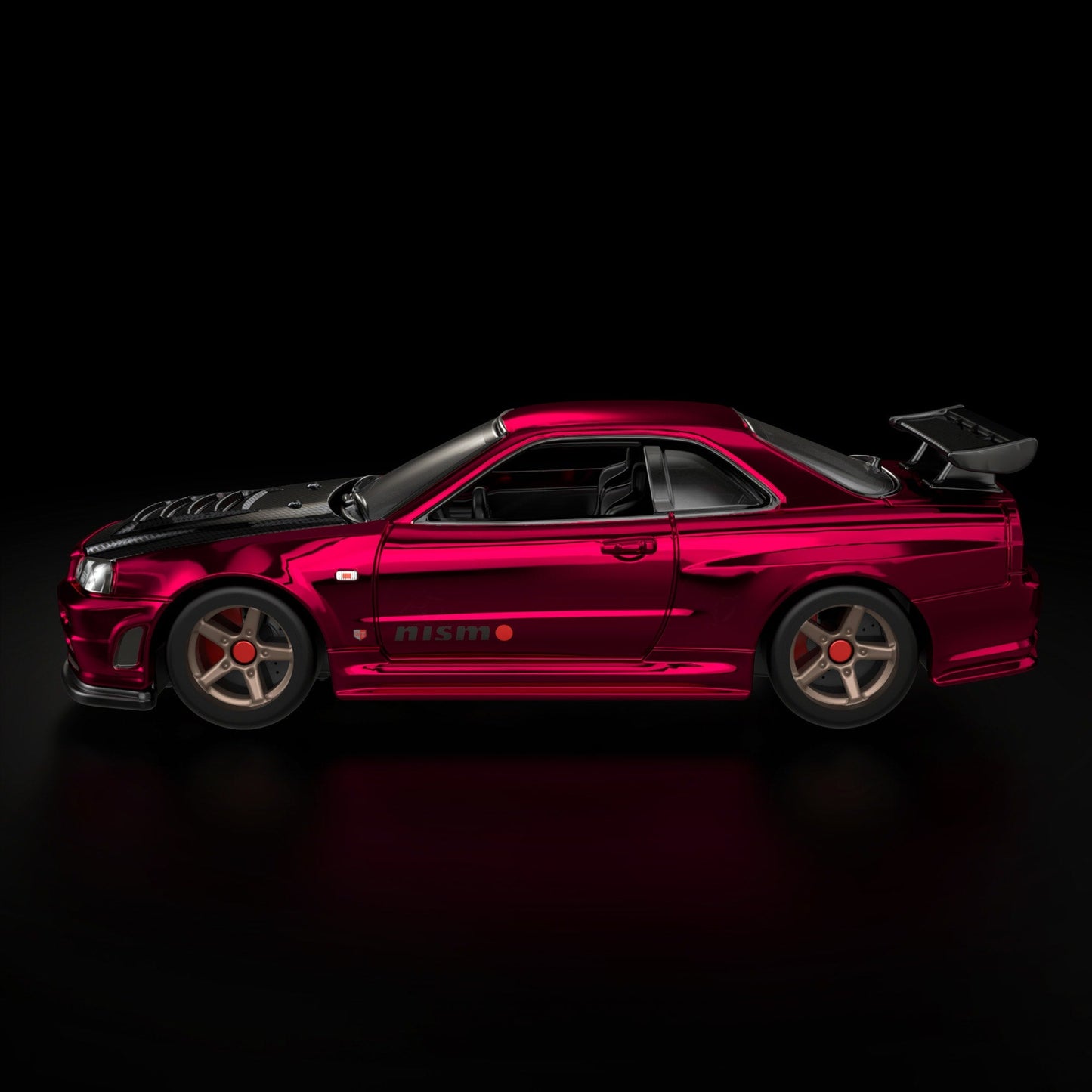 Hot Wheels RLC Exclusive Nissan Skyline GT-R (BNR34) 1:64 Diecast - Chameleon Oxblood