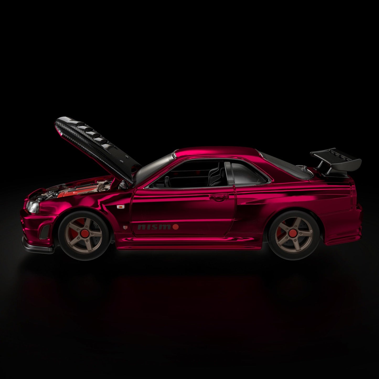 Hot Wheels RLC Exclusive Nissan Skyline GT-R (BNR34) 1:64 Diecast - Chameleon Oxblood